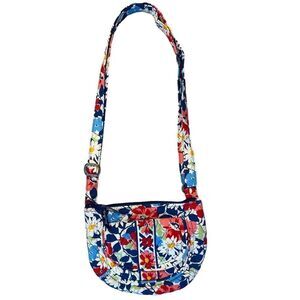 Vera Bradley Summer Cottage The Lizzy Crossbody Quilted Handbag Cottagecore 70s
